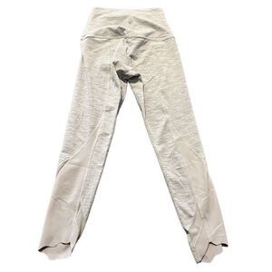 Lululemon white and gray Wunder under high rise cropped leggings size 4